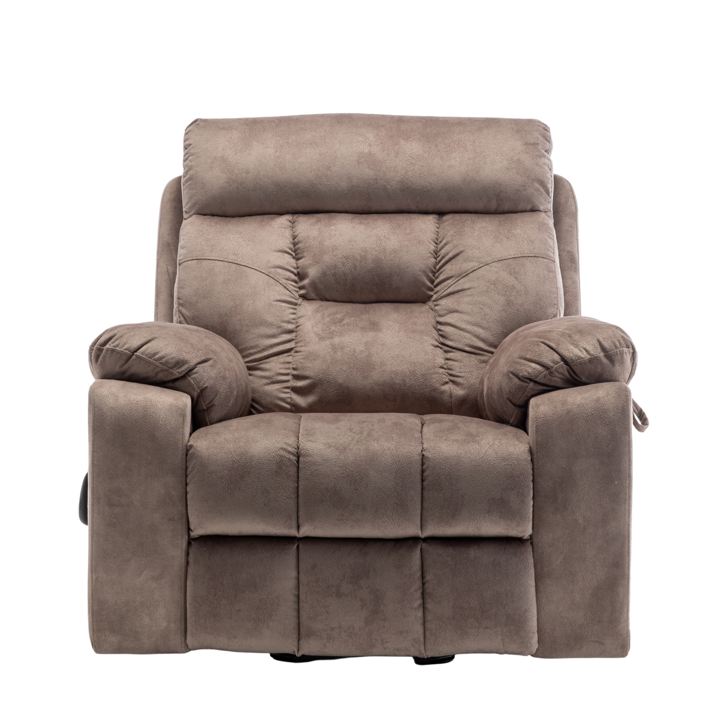 Titan Big Man Recliner Oversized Lift Chair with Heated Massage & Hidden Cup Holder - Brown Velvet